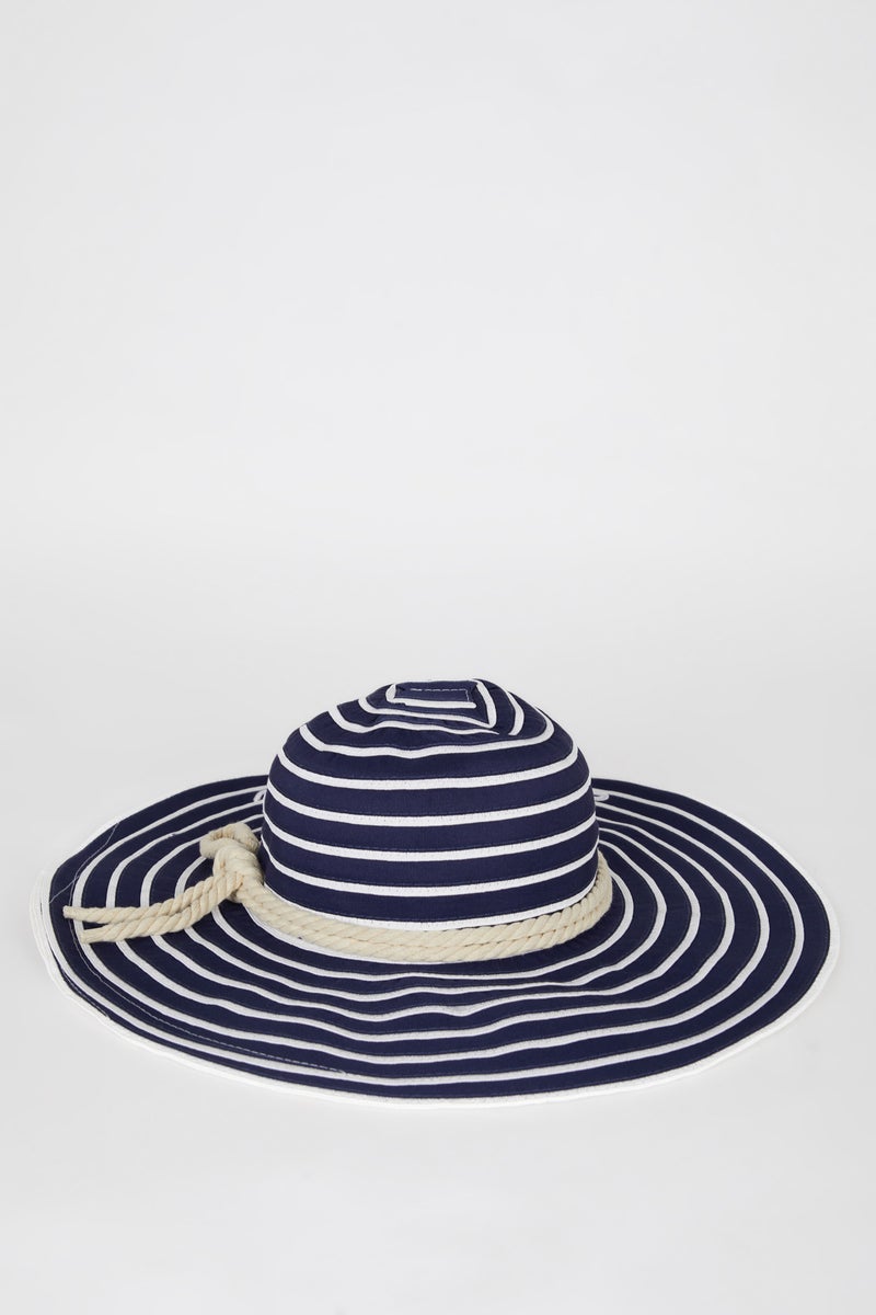 DeFacto Blue Woman Woman Straw Hat Casual - Image 3